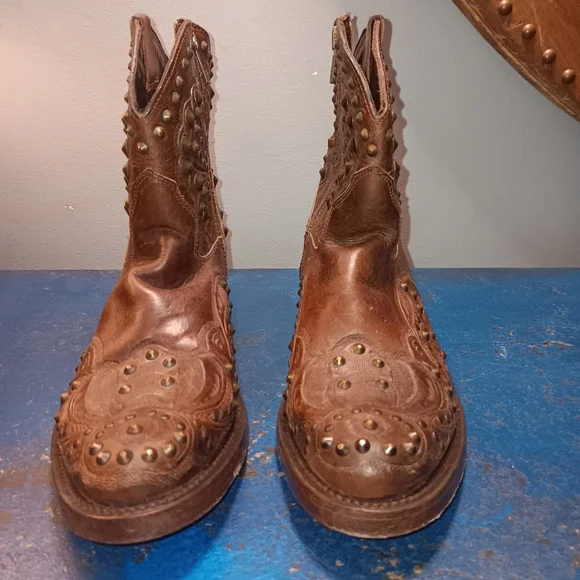 COPY - Ash Vintange Cowboy Boots - Picture 3 of 6